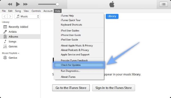 update itunes to the latest version