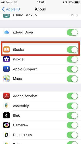 check iCloud drive