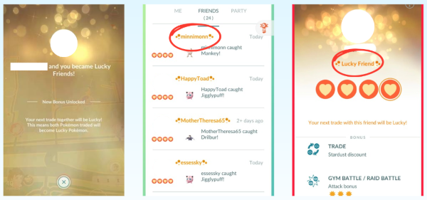 how to check lucky friend status