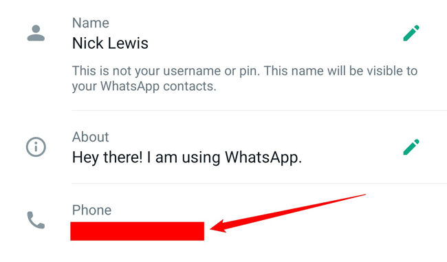 check whatsapp number