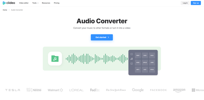 clideo audio converter