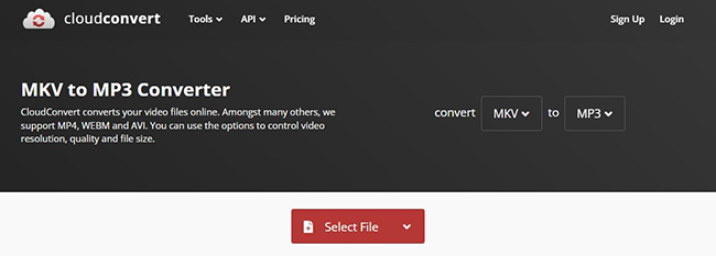 cloudconvert mkv to mp3