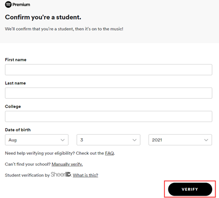 how to get free spotify premium without credit card