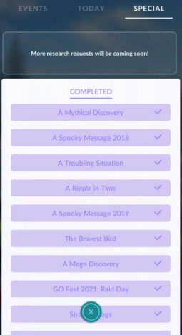 complete the special research