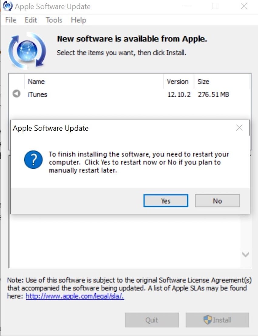 update itunes