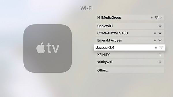 check wifi networks if iphone screen mirroring fails