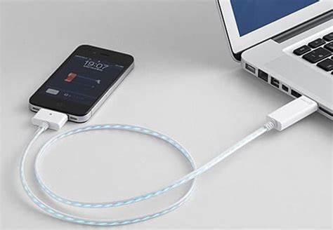 connect your iphone to laptop with a usb cable