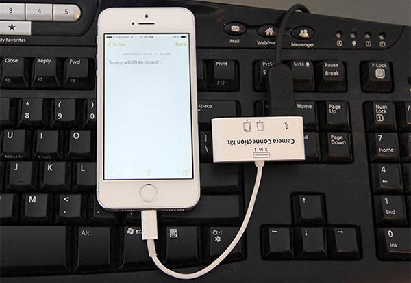 connect keyboard to unlock iphone unresponsive screen