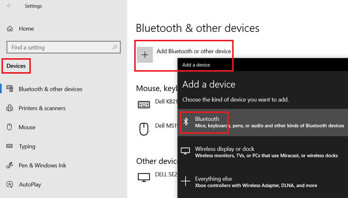 pair a new device