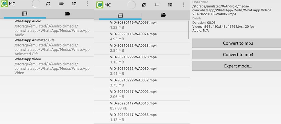 convert video to mp3 android
