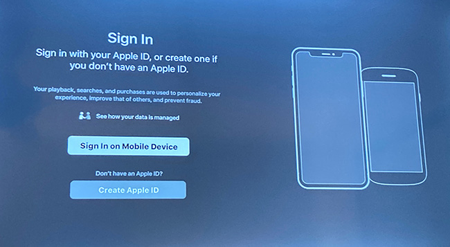 create apple id apple tv