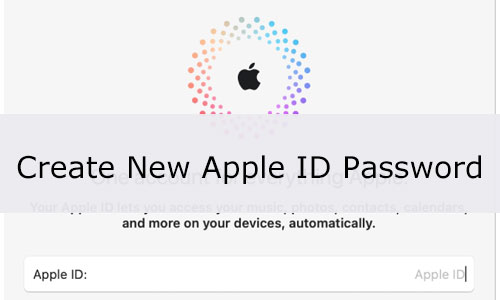 create new apple id password