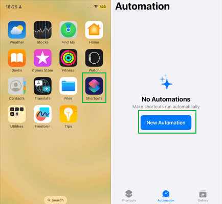 create new automation
