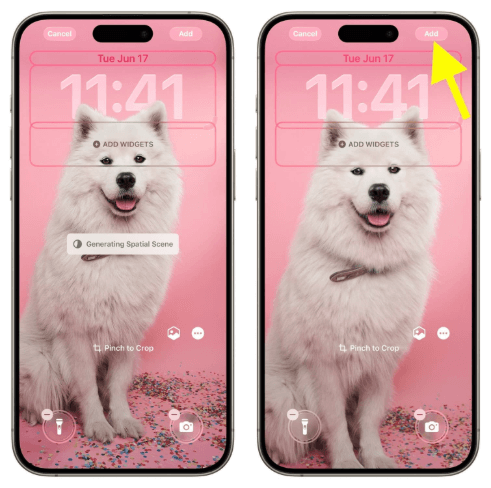 create spatial scenes for lock screen