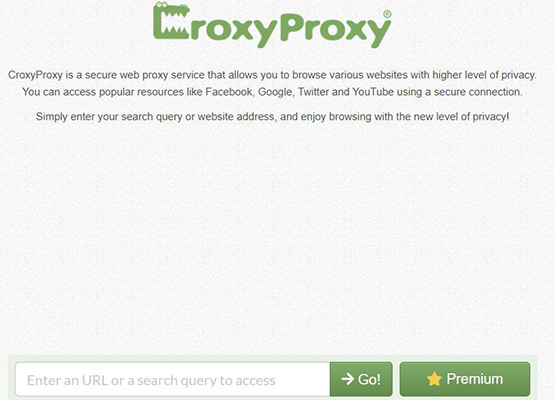 croxyproxy homepage