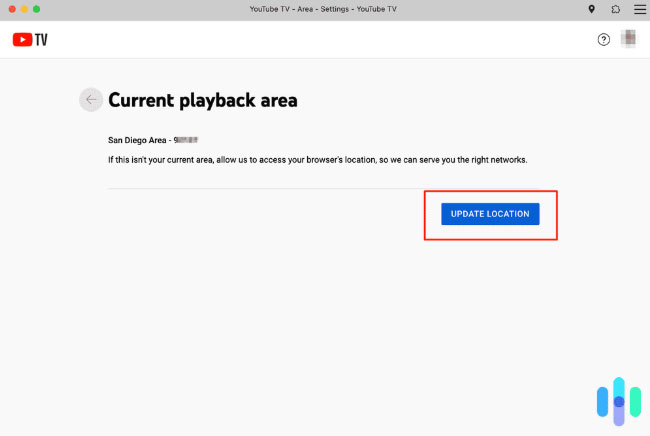 current playback area