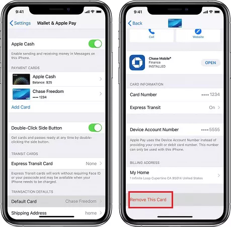 fix unable to add card to apple pay issue by deleting extra cards