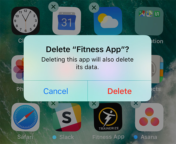 reinstall fitness app on iphone