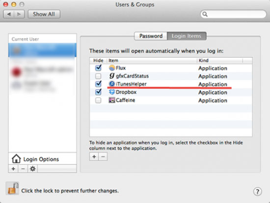 disable itunes helper on mac