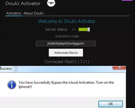 use doulci activator to bypass activation lock