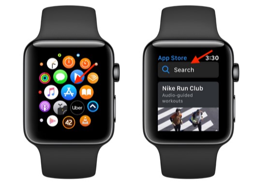 download youtube app via app store on apple watch