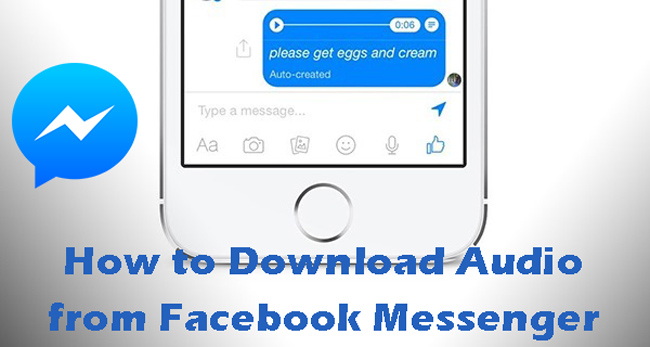how to download audio from messenger