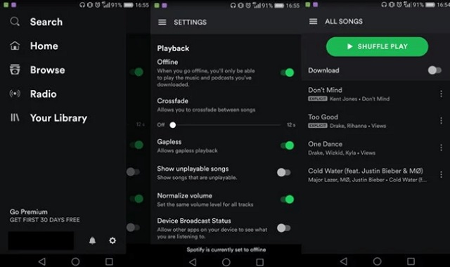 Solved Offline Download Switch Not Showing The Spotify Community
