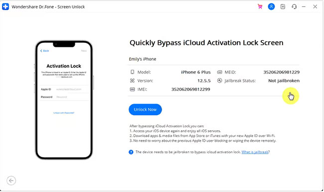 drfone unlock activation lock