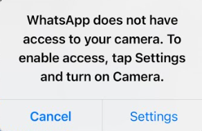 enable permissions on whatsapp