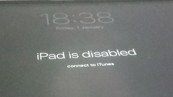 how to enable a disabled ipad