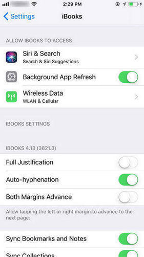 enable ibooks under network