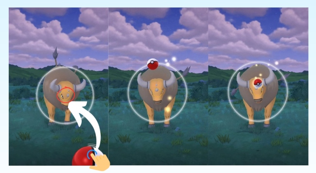 throw pokeball after attacking to get pokemon go excellent throw