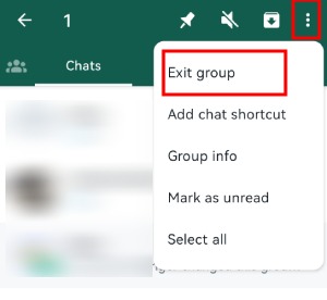 exit group whatsapp