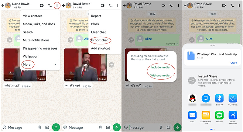 export whatsapp chat