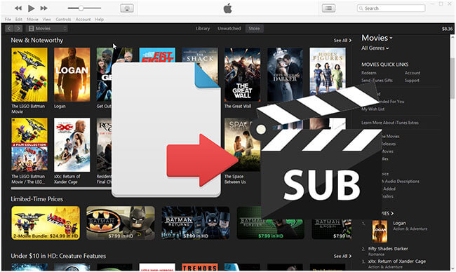 extract itunes movie subtitle