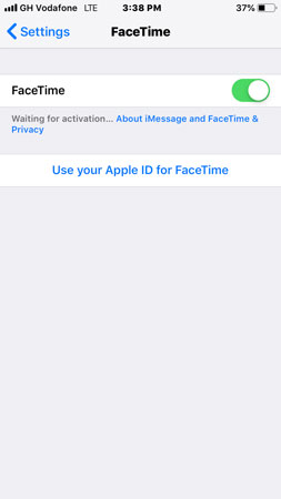 facetime waiting for activation fix