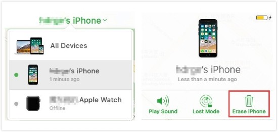 use icloud to factory reset locked iphone without itunes