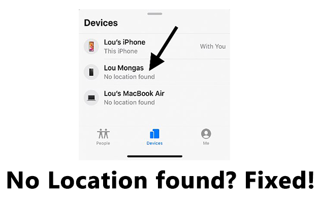 solutions to fix find my iphone saying no location found