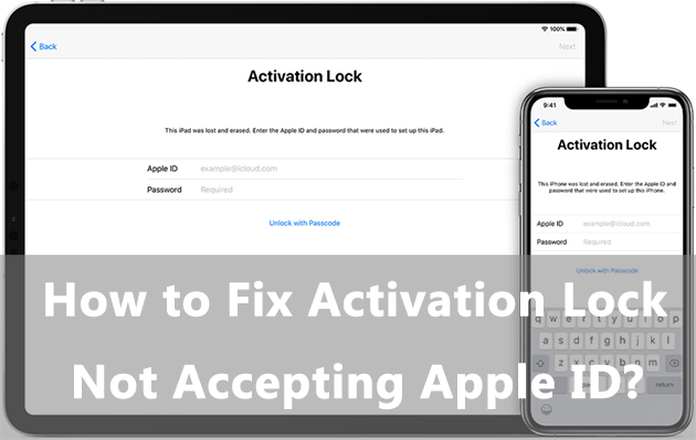 fix activation lock not accepting apple id