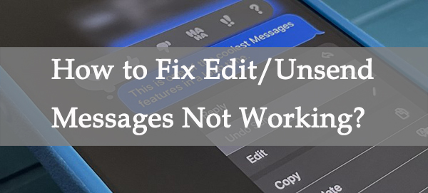 Apple's iOS 16 Software Update Will Allow You to Edit and Unsend Text Messages