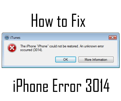 fix iphone 3014