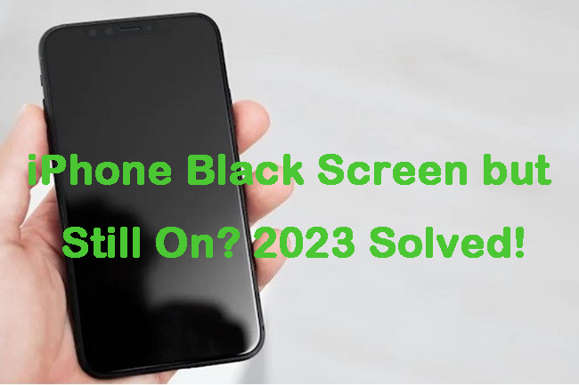 fix iphone black screen but still on