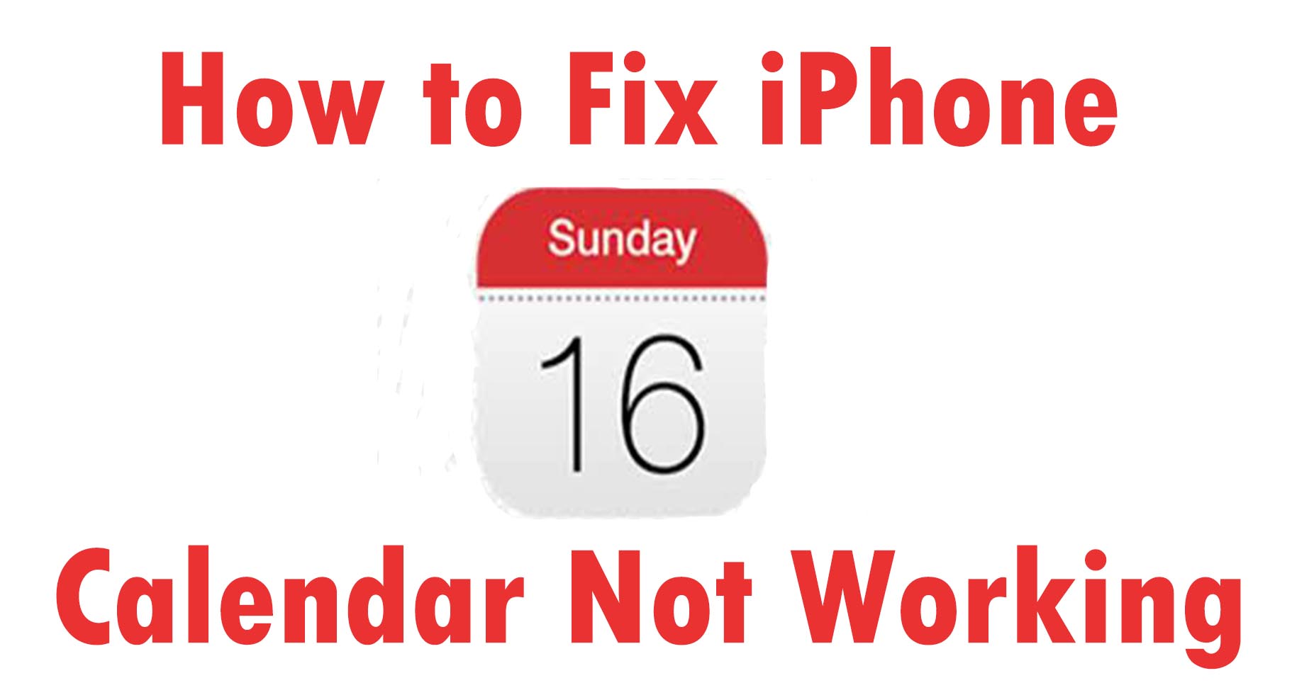 How To Fix IPhone Calendar Not Working 