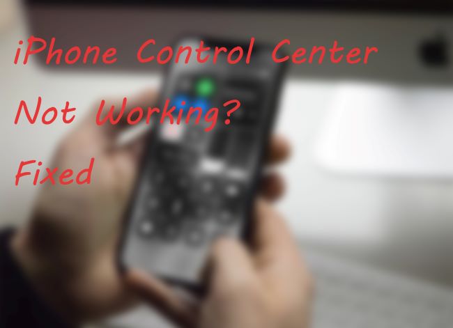 fix iphone control center not working