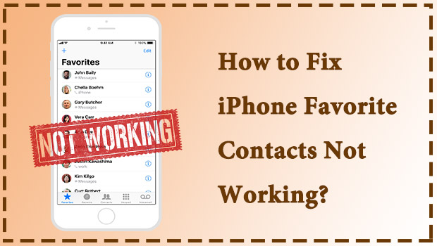 fix iphone favorite contacts