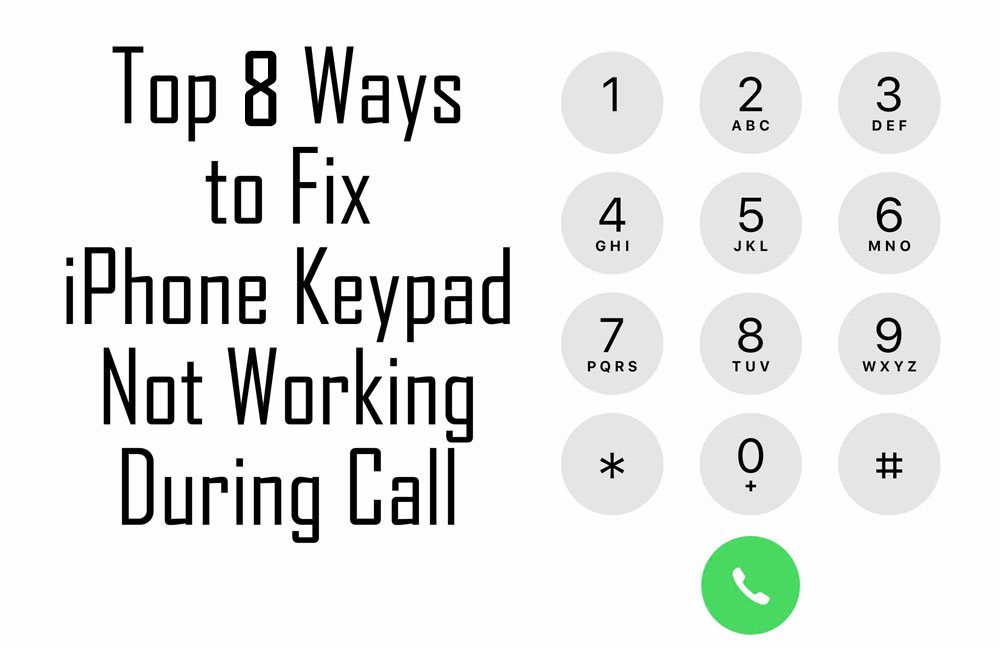 keypad not working on iPhone during call