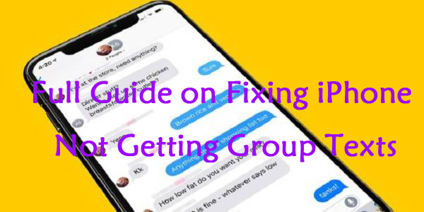 how to fix iphone not getting group texts