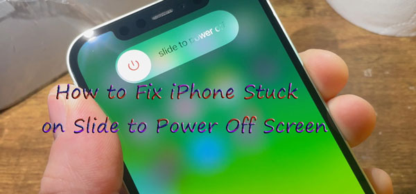 fix iphone stuck on slide to power off screen