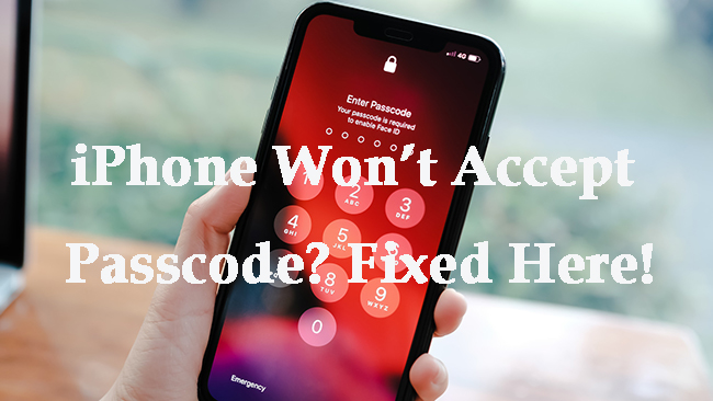 how to unlock iphone wont accept correct passcode
