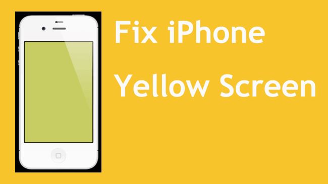 fix iphone yellow screen